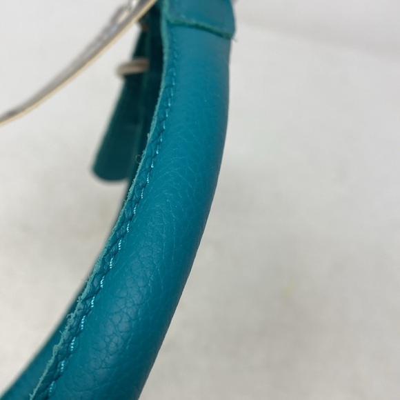 NWT Dog Line Group Rounded Teal Leather Dog Collar -  22”-25” - Picture 7 of 8